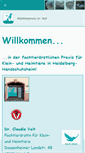 Mobile Screenshot of kleintierpraxis-online.de